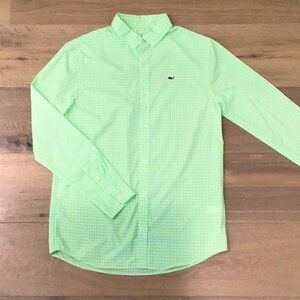Vineyard Vines Boys Size 16 Performance Button Down Collared Shirt